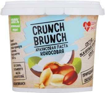 Crunch Brunch Crunch Brunch Арахисовая паста Кокосовая, 200 г 